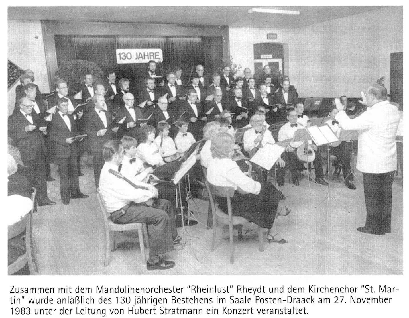 Jubiläumskonzert zum 130-jährigen Bestehen 1983